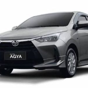 toyota agya type g cvt silver